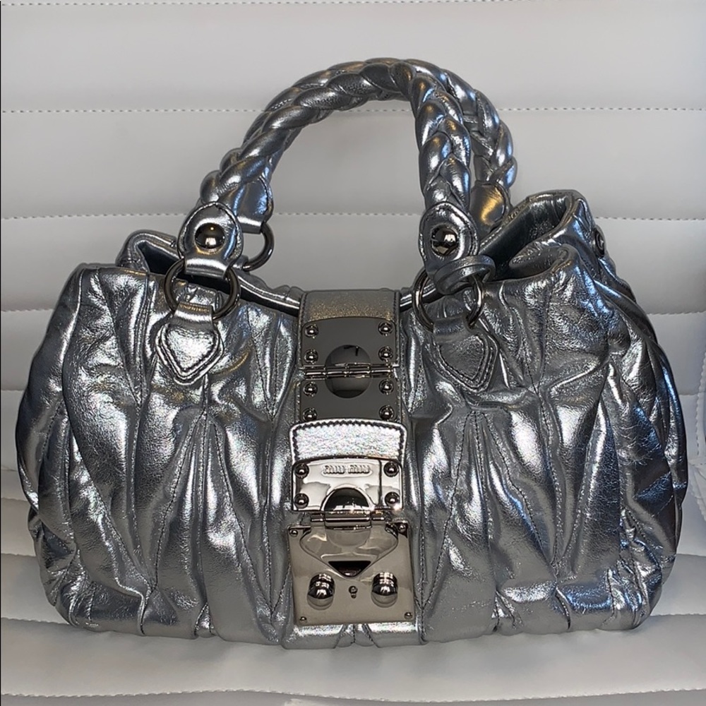 NEW Miu Miu Bauletto Matelassé Bag